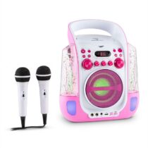 Kara Liquida, karaoke systém, CD, USB , MP3, fontána, LED, 2 x mikrofón, prenosný
